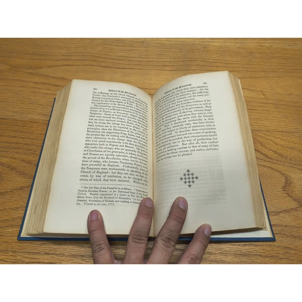 A HISTORY OF THE NONJURORS: THEIR‎ CONTROVERSIES AND WRITINGS 1845 1st Print
